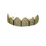 Grillz Hip Hop Copper Zircon Braces Rock Teeth Spectrum