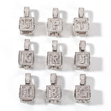 Jewelry necklace micro-inlaid zircon dice square hip-hop necklace wholesale Spectrum Royalty Jesus Pieces
