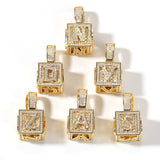 Jewelry necklace micro-inlaid zircon dice square hip-hop necklace wholesale Spectrum Royalty Jesus Pieces