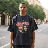 Mens Vintage T Shirt Summer Short Sleeve T-Shirt Men