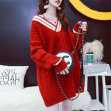 Women Pullover Sweater Thick Loose Sweater