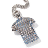 Jewelry Full Zircon No. 7 Jersey Pendant Necklace ins Spectrum Jesus Pieces Black Mamba