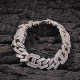 Bracelet Hiphop Zircon Strip Cuban Bracelet Spectrum Royalty