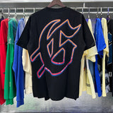 Godspeed T Shirts Skull Racing Printed Cotton Casual Short Sleeves Men and Women