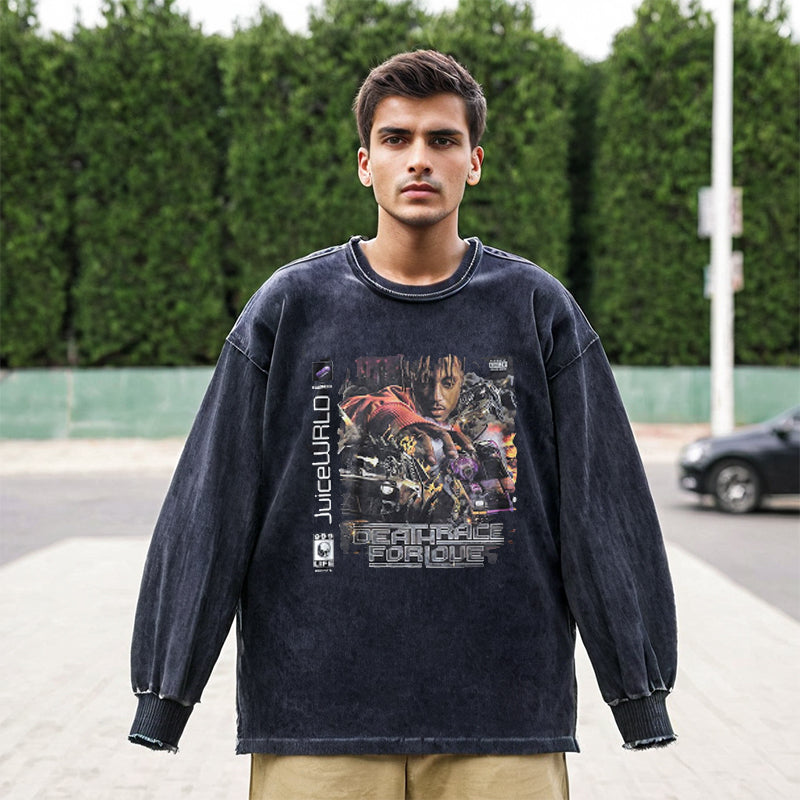 Mens Vintage Long Sleeve Shirt Long Sleeve T-Shirt Men's Casual