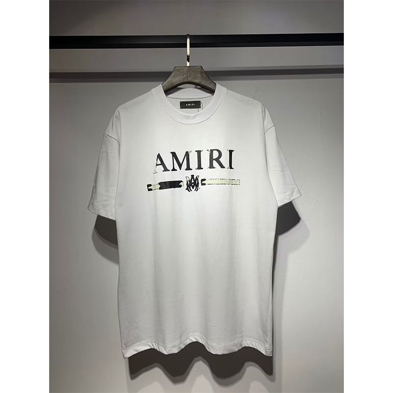 Amiri T Shirts Fashion Print Couple High Street
