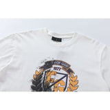 Fog Essentials T Shirts FOG Vintage Wheat Ear Print Crew Neck Short Sleeve