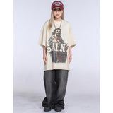 Unisex T-Shirts Saint Michael Jesus Printed VINTAGET Shirt