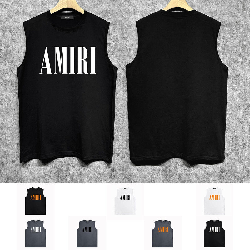 Amiri tank top big classic letterprinting