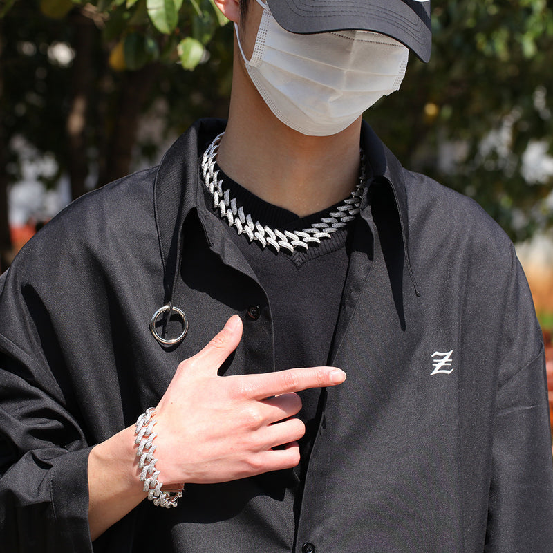 Bracelet Thorns Cuban Zircon Hip Hop Bracelet St. Valentine's Spectrum