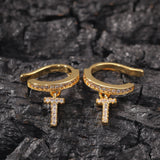 Earrings Zircon 'Cross' Earring Crosses
