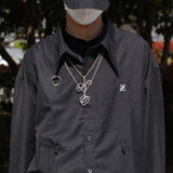 Jewelry English Alphabet Pendant Necklace Copper Set Zircon Hiphop Word Up Spectrum St. Valentine's