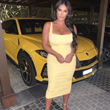 Women Dress Sexy Pleated Temperament Dress