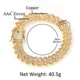 Bracelet Diamond Bracelet 12mm Bar Cuban Chain Royalty Spectrum St. Valentine's