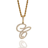 Jewelry English Alphabet Pendant Necklace Copper Set Zircon Hiphop Word Up Spectrum St. Valentine's