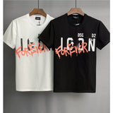 Dsq2 T Shirt DSQ Lian D2 Casual Sports Printed Short Sleeve Summer Men
