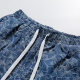 Unisex Shorts Distressed Baggy Denim Shorts