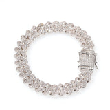 Bracelet Diamond Bracelet 12mm Bar Cuban Chain Royalty Spectrum St. Valentine's