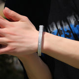 Bracelet Punk Handcuffs Bracelet Copper Inlaid Zircon Tide Brand Vintage Spectrum