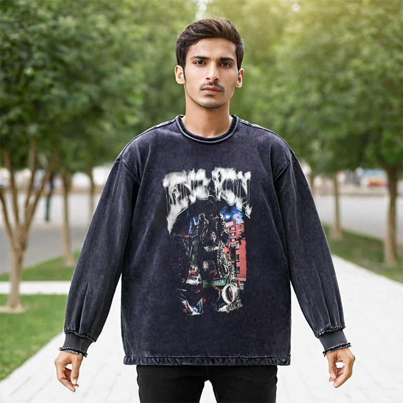 Mens Vintage Long Sleeve Shirt