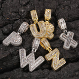 Jewelry Rock Sugar Zircon English Alphabet Pendant Design Necklace Jewelry Spectrum St. Valentine's Word Up