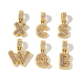 Jewelry Rock Sugar Zircon English Alphabet Pendant Design Necklace Jewelry Spectrum St. Valentine's Word Up