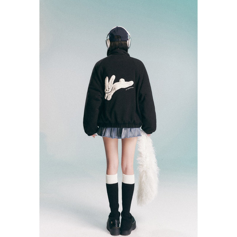 Unisex Coat Cute Thickening Cotton Coat Winter Polar Fleece