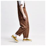 Overalls Men Jumpsuit Amekaji Multi-Pocket Overalls Men Cargo Overalls Suspenders