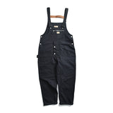 Overalls Men Jumpsuit Amekaji Multi-Pocket Overalls Men Cargo Overalls Suspenders
