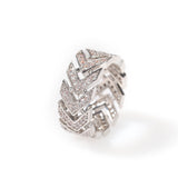 Rings Vintage Gold Plated Arrow Copper Zircon Ring Spectrum St. Valentine's