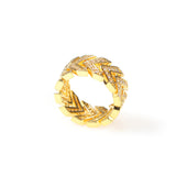 Rings Vintage Gold Plated Arrow Copper Zircon Ring Spectrum St. Valentine's