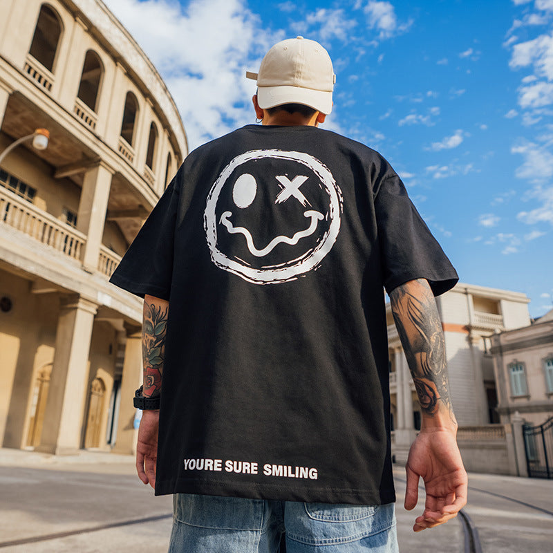 Men T Shirt Summer Versatile Loose