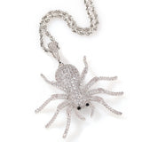 Jewelry ins Spider Pendant Necklace Versatile Zircon Spectrum
