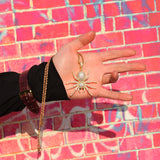 Jewelry ins Spider Pendant Necklace Versatile Zircon Spectrum