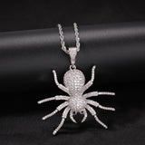 Jewelry ins Spider Pendant Necklace Versatile Zircon Spectrum
