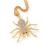 Jewelry ins Spider Pendant Necklace Versatile Zircon Spectrum