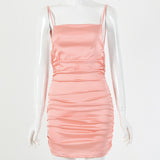 Women Dress Sexy Hot Girl Pleated Temperament