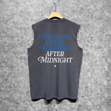 Amiri tank top earth letter printing
