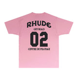 Rhude T Shirts Printed Trendy Pure Cotton