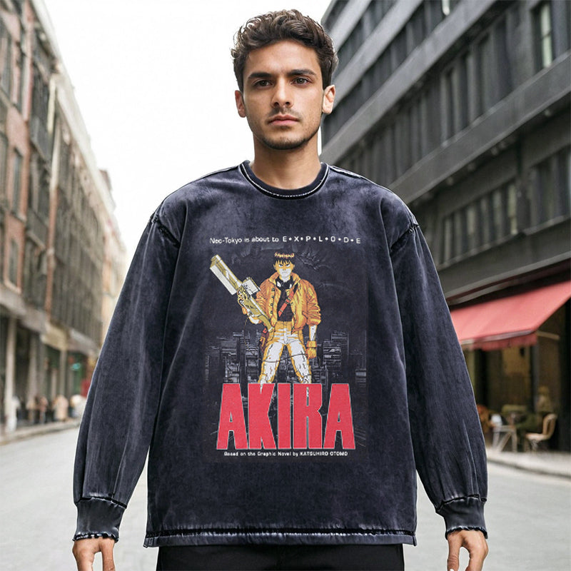 Mens Vintage Long Sleeve Shirt