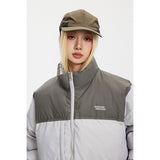 Unisex Coat Splicing Coat Loose Thick Winter