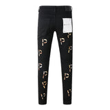 Purple Brand Jeans Pure Cotton High Street Trend #9008