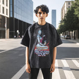 Mens Vintage T Shirt Old Short Sleeve T-Shirt Men and Women