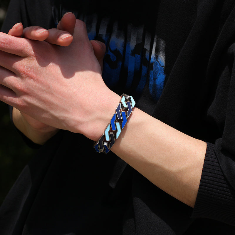 Bracelet Hip Hop Bracelet Color Drip Vintage Spectrum St. Valentine's