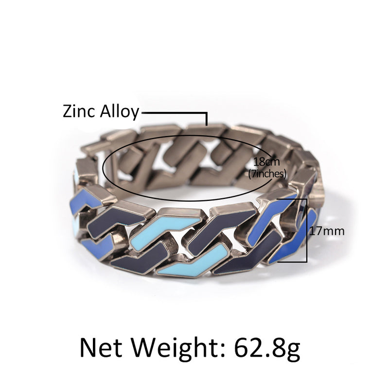 Bracelet Hip Hop Bracelet Color Drip Vintage Spectrum St. Valentine's