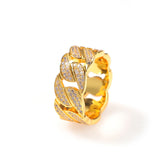 Rings Hip Hop Zircon Cuban Ring Couple Spectrum St. Valentine's