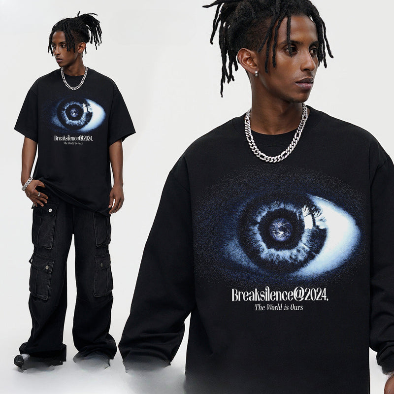 Vintage T-shirts God's Eye Print Short Sleeve T-Shirt Vintage