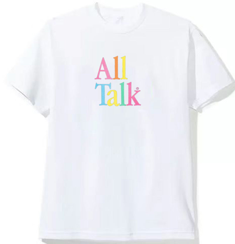 Anti Social Club T Shirt Printed Men and Women Short Sleeve Hip Hop Loose