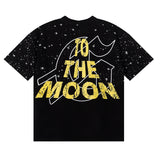 Godspeed T Shirts Astronaut Earth Gypsy Printing Cotton Casual Short Sleeve Men and Women