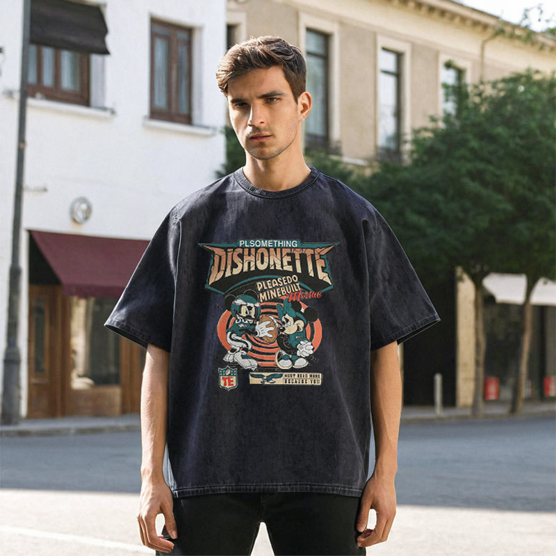 Men's Vintage T Shirt Short Sleeve T-Shirt Men's Casual